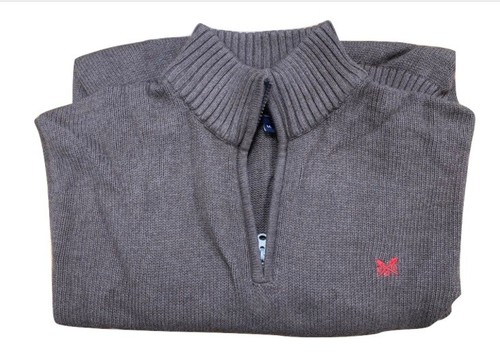 Mens Jumper Ex Crew Clothing Knit Half 
