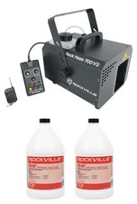 Rockville ROCKHAZE 700 CFM DMX Water Based DJ/Club Haze Machine 2 Gal Fluid