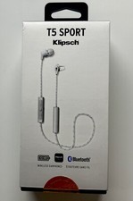 Klipsch T5 Sport Bluetooth Wireless Earphones White New