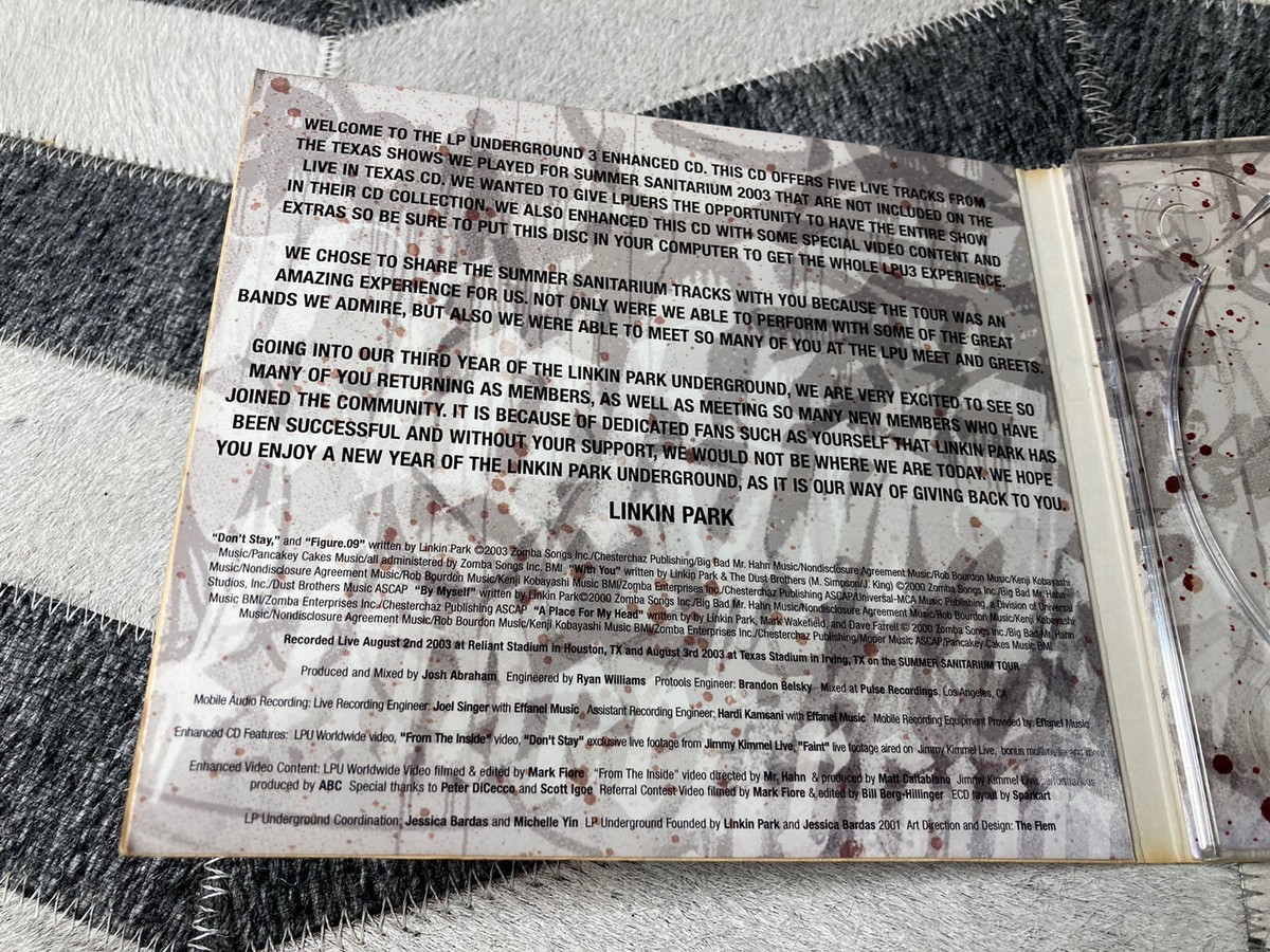 Linkin Park Underground CASE ONLY!! (Limited Edition Fan Club CD