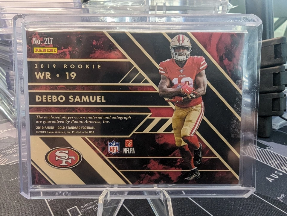 2019-20 Panini Gold Standard Deebo Samuel Rookie Jersey Auto 8/99 - Image 2 of 2