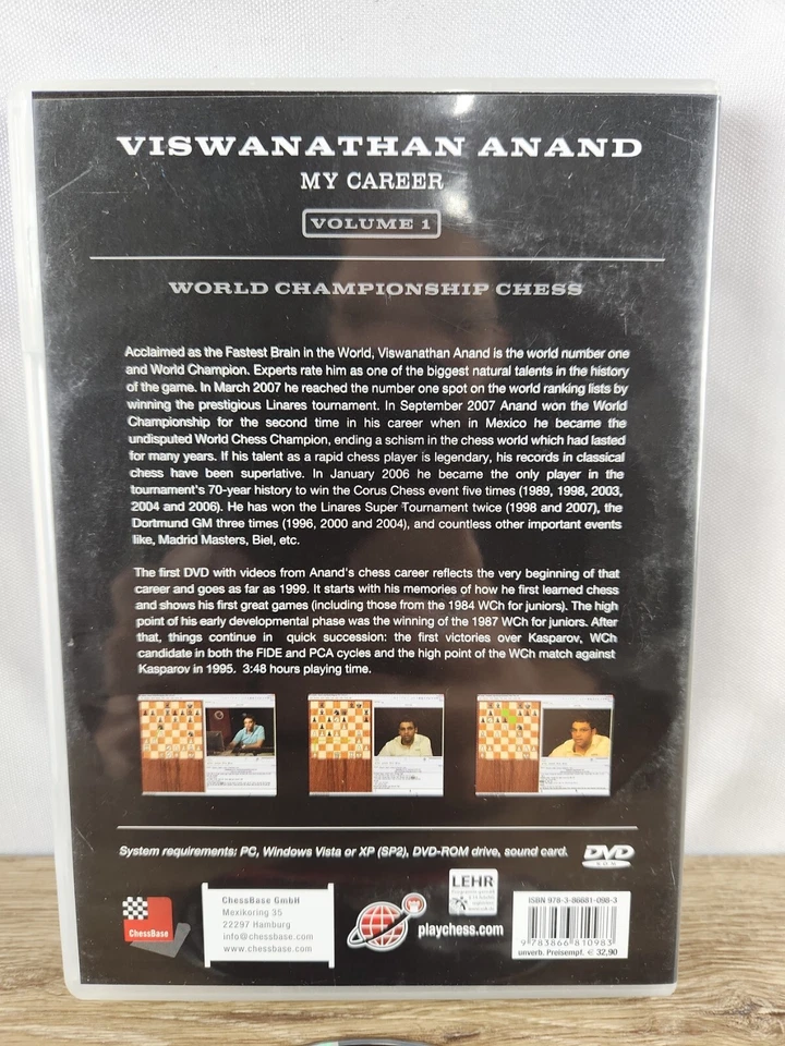 WORLD CHAMPIONSHIP - My Career - Viswanathan Anand - VOLUME 1 - PC DVD - Image 4 of 4