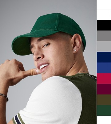 10er Pack Beechfield Unisex Baseball Cap Mütze Baumwolle Ultimate 5 Panel B15 NE