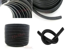 1/2" Split Wire Loom Conduit Polyethylene Tubing Black Color Sleeve Tube 50 Ft.