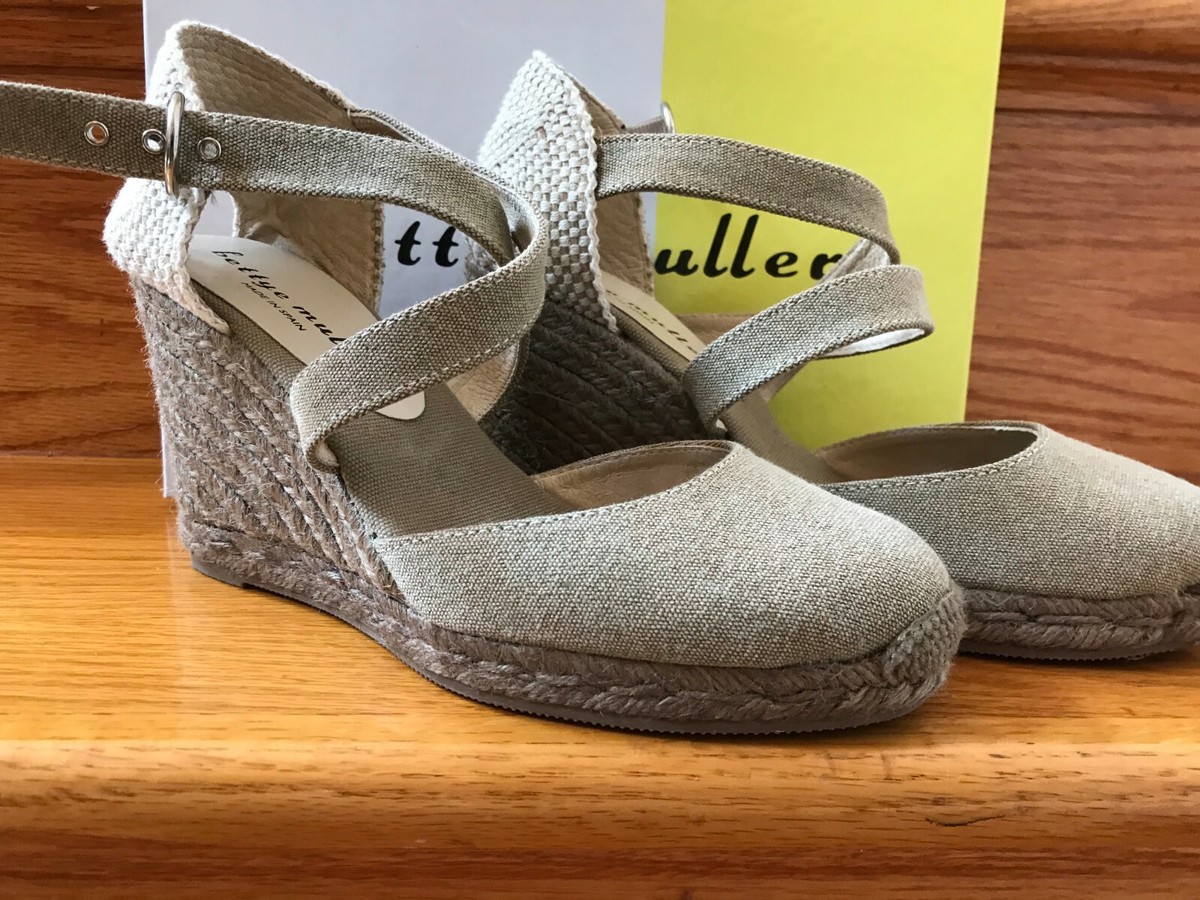 Sandales Compensées Bettye Muller Katy - Taille 39 (US 9), Toile, Talon Haut, Occasion, Marque Diane Von Furstenberg