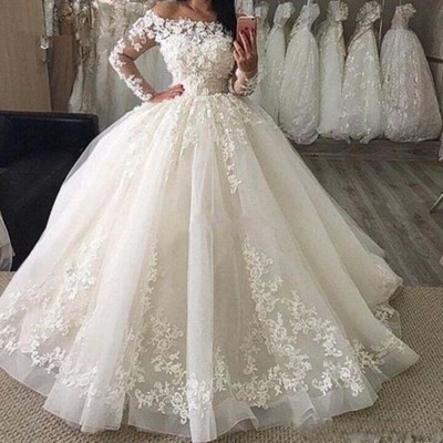 lace ballroom wedding dresses