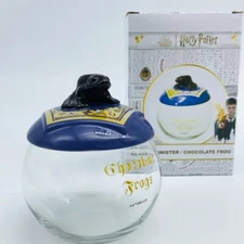 Harry Potter Honeydukes Chocolate Frog Glass Canister Wizarding World Wizarding