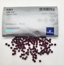 Factory Pack Swarovski Crystal Garnet 5mm Bicone 5301 Beads; 720pc; Dark Red