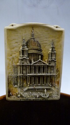 Antiker Ivorex St. Paul's Cathedral Wandbehang von B. Osborne England 1916
