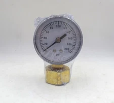 ORBIT 91130 3/4" WATER PRESSURE GAUGE UP TO 200 PSI BRASS & STAINLESS STEEL 