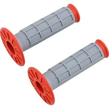 Renthal Half Waffle Dual Compound MX Grips Orange G155 KTM