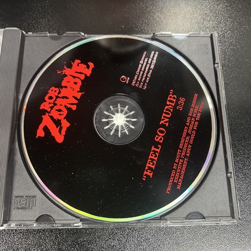 Rob Zombie Feel So Numb The Sinister Album Record Radio Press Promo CD Lot 1 - 第 3/4 張圖片