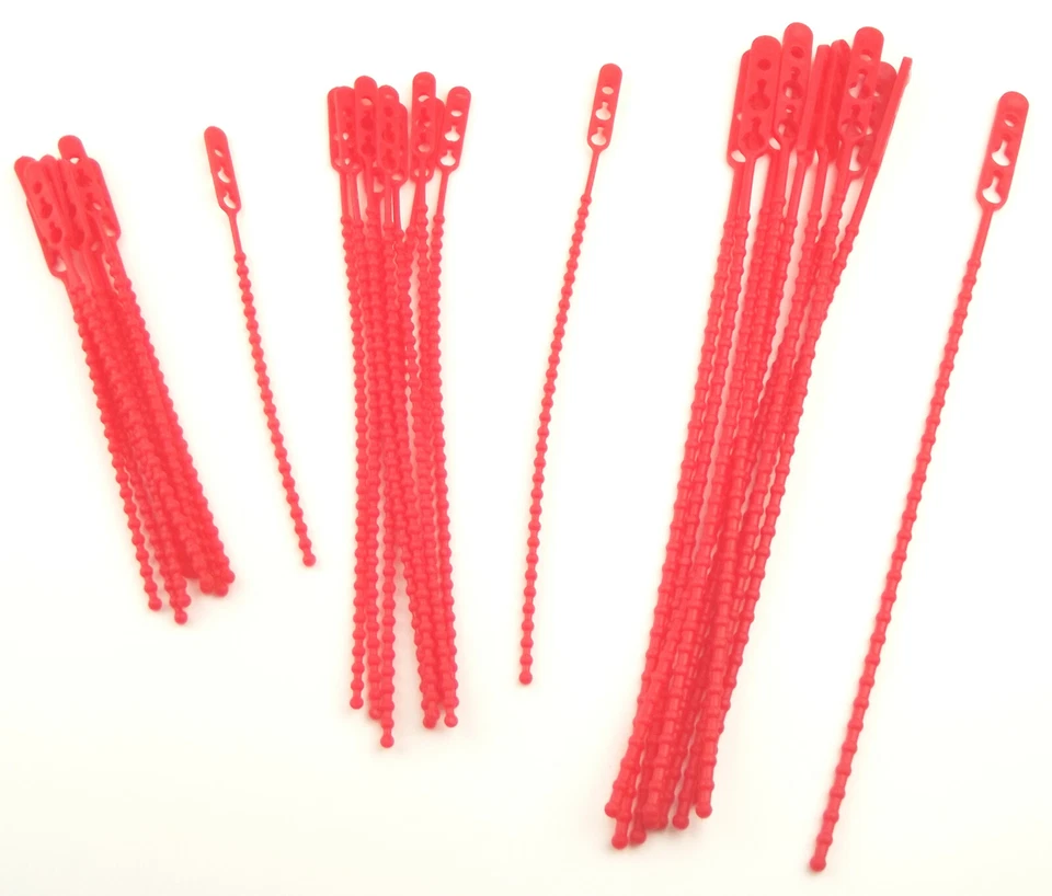 Blitzbinder Beutelverschluss lösbarer Kabelbinder Schnellbinder 140-190-240mm - Bild 2 von 4