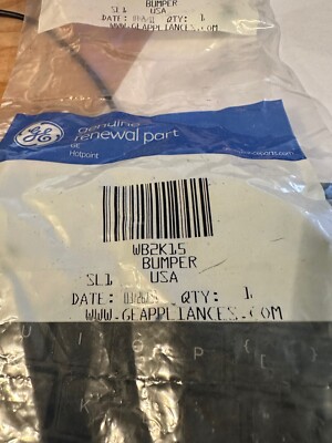 WB2K15 GE Black Bumper OEM PART NEW IN SEALED BAG