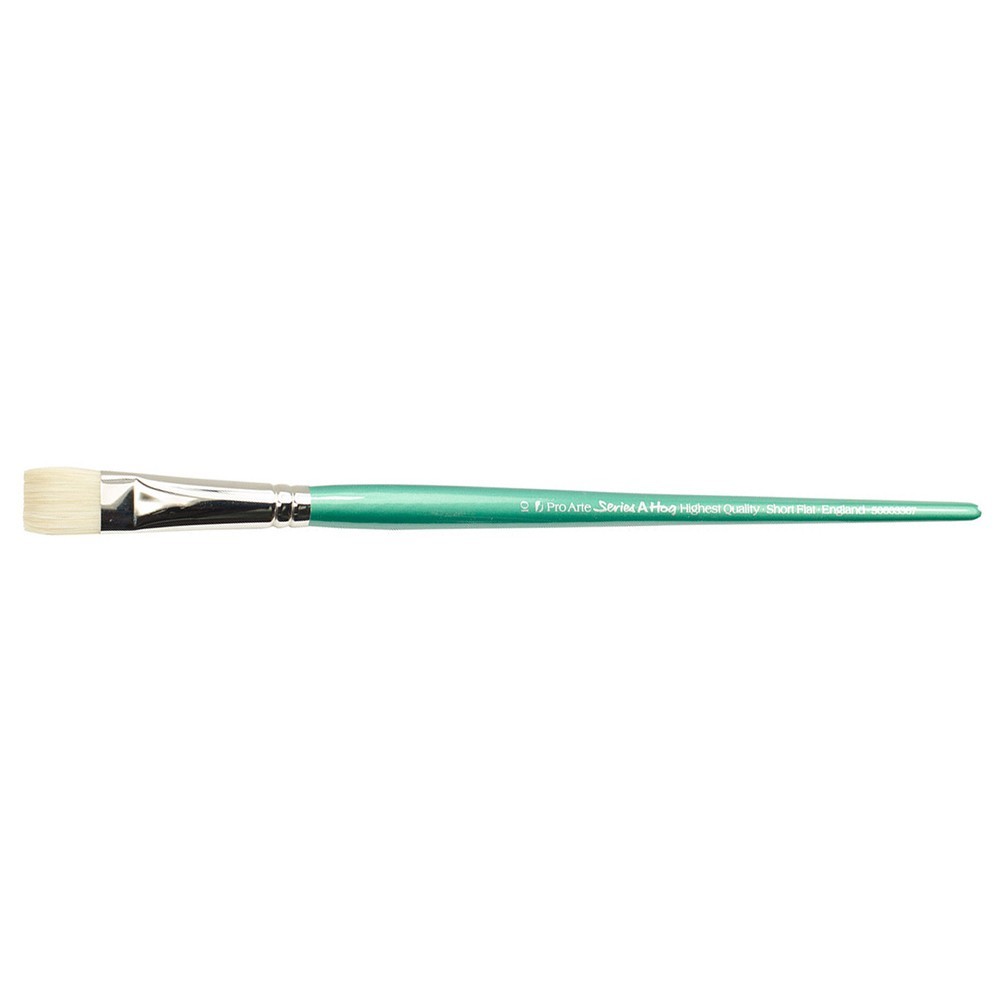 Pro Arte : A Hog : Hog Bristle : Series A : Short Flat : Size 10