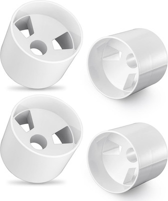 4-Pack Ivory Plastic Golf Hole Cups, 4'' Depth, 4.25'' Diameter, USGA Compliant