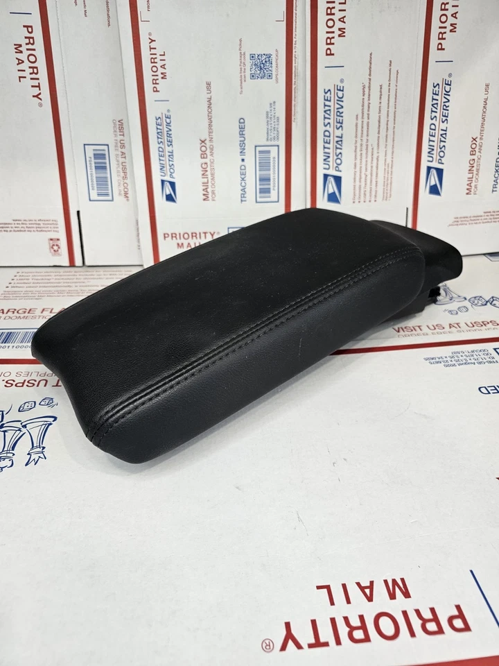 Honda Civic Acura CSX 2006-2011 cuero negro consola central tapa reposabrazos OEM Foto 2 de 4
