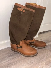 VINTAGE CHIPPEWA “DESCARO” 17” VIPERCLOTH SNAKE BOOTS (23913)🐍 | MEN’S 8D USA