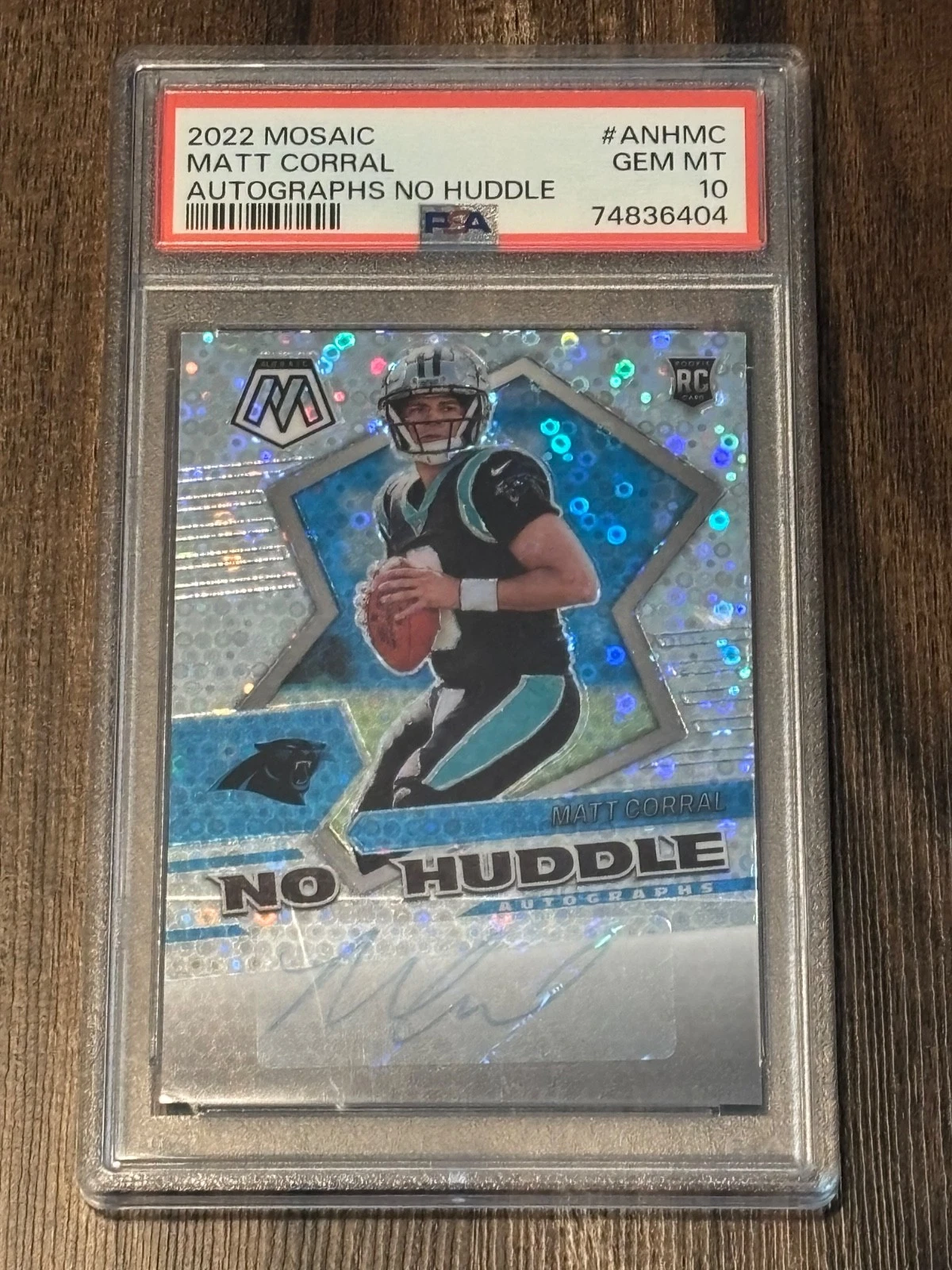 Matt Corral Panini Mosaic Autographs No Huddle #ANHMC Base