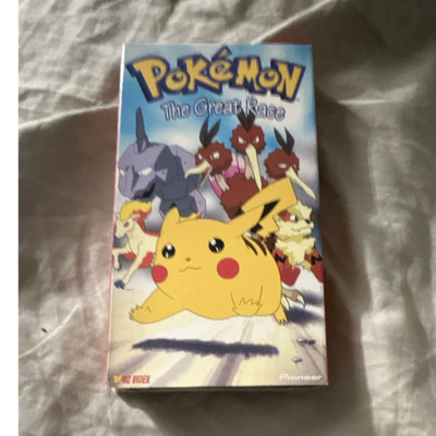 Pioneer Pokemon: The Great Race Animation Family Full Screen VHS 1997 English