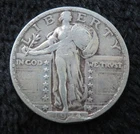 1924 Standing Liberty Quarter * Cleaned but Pretty *  6283