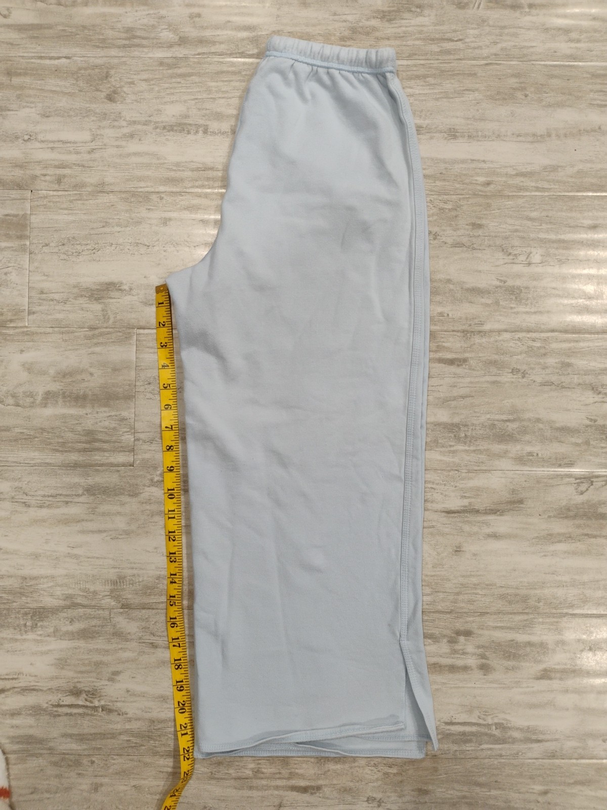 Boho Basic Thread Wide Leg Capris Light Blue  Siz… - image 12