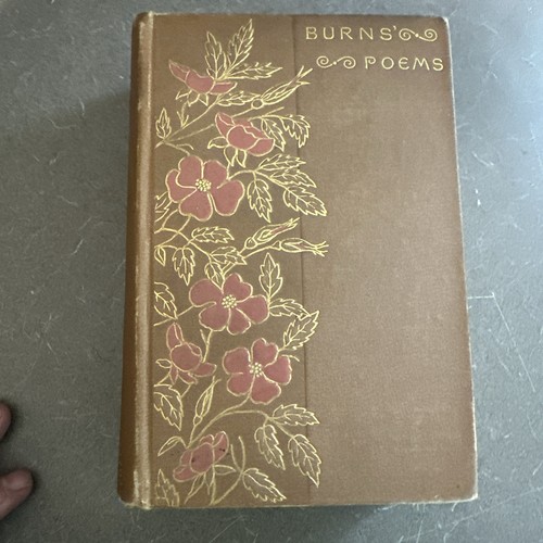 THE COMPLETE WORKS OF ROBERT BURNS THOMAS CROWELL ANTIQUE PINK FLORAL VICTORIAN - Picture 3 of 13