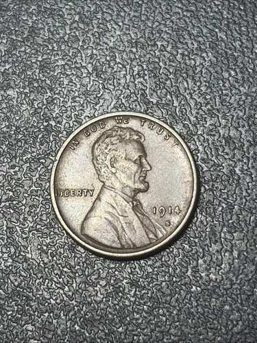 1914 S Lincoln Cent XF