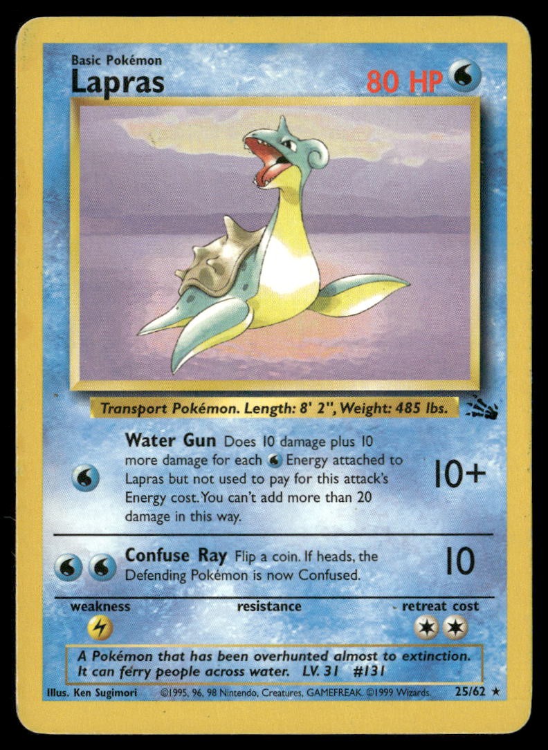 Fossil #25/62 Lapras (25)