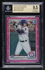 2020 Bowman Chrome Prospects Mega Box Pink Mojo Refractor Sam Huff BGS 9.5 w5p