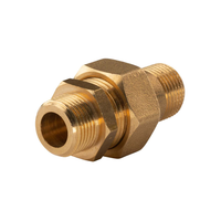 "Messing Gewinde-Fitting Verschraubung Gerade 3/8 \" - 3/8\" (DN10) - Schwere Ausfü"