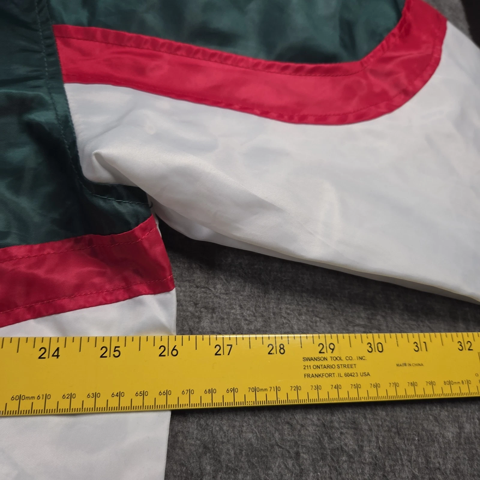 Copper Rivet Racing Bomber Jacket Mens XL Green White Speed Freak Streetwear image 11