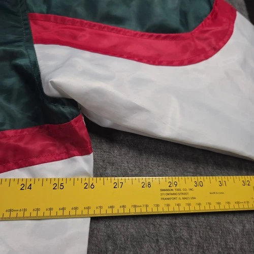 Copper Rivet Racing Bomber Jacket Mens XL Green White Speed Freak Streetwear image 11