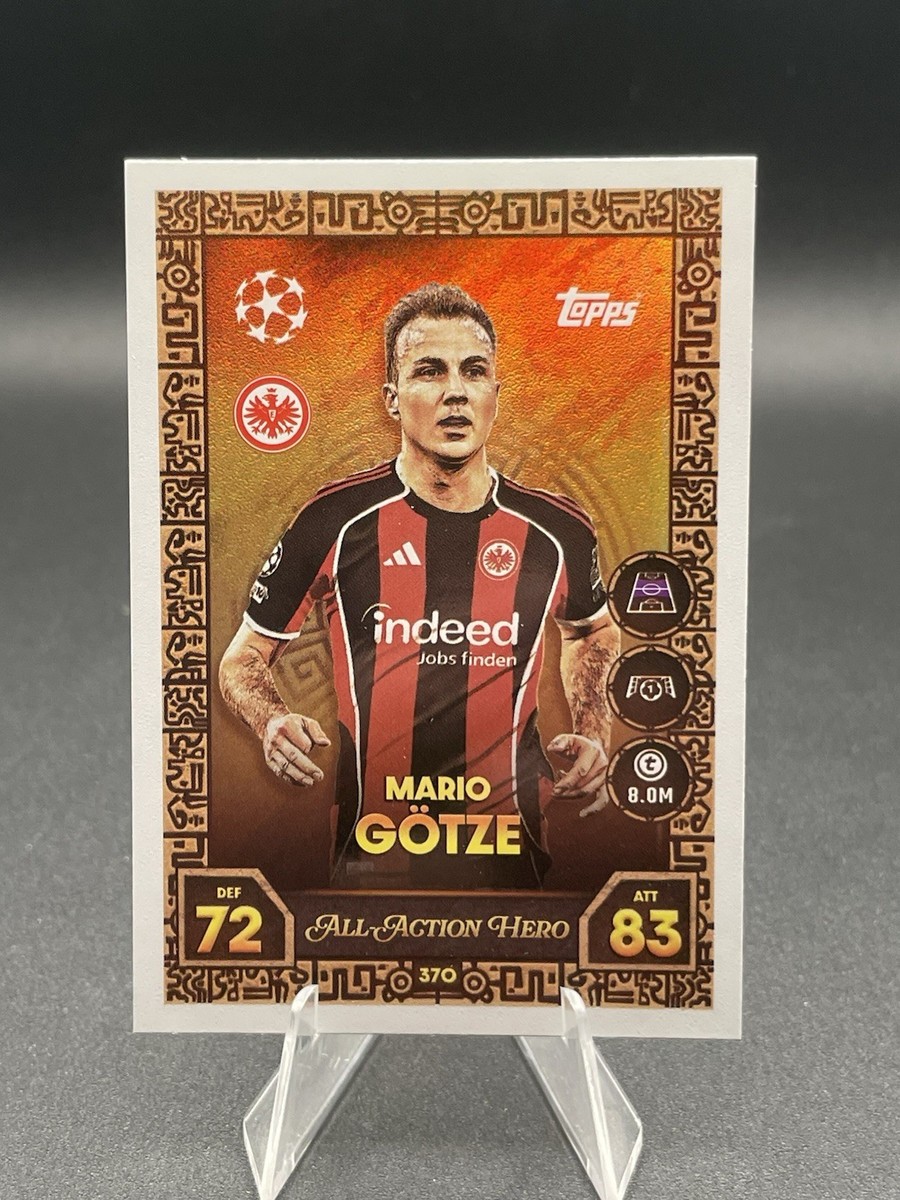 THOMAS O'MARREY選手カード Mario Gotze All Action Hero Topps Match Attax 2025/2026 Frankfurt