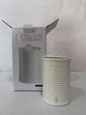 Seletti Estetico Quotidiano Porcelain Can Jar w/ Lid | Alessandro Zambelli | NIB