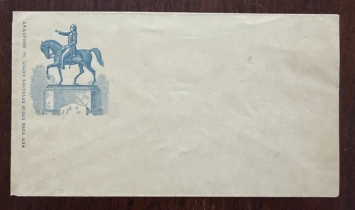 c1860's Civil War Patriotic Cover New York union envelope depot