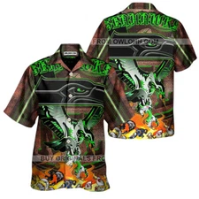 The Seattle King Seahawks Unisex Hawaiian Shirt Aloha Summer Beach Button Down