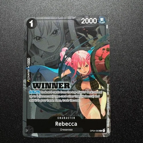 Rebecca OP04-092 Winner Pack 2025 Alt Art - One Piece TCG English Card LP Vol. 2