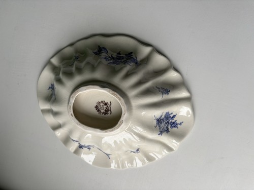 Antiker Staffordshire Ironstone Waschkrug Krug Schale blau weiß Fluss um 1920 - Bild 3 von 24