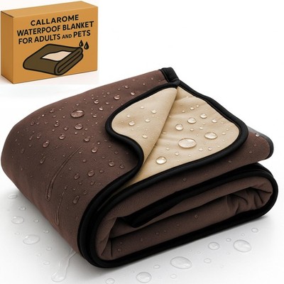 Waterproof Blanket for Bed or Couch   Soft and Leakproof Waterproof Throw Bla...
