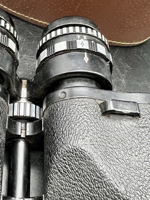 Vintage Mayflower Fully Coated Zoom 7X-12X40 Binoculars In Leather