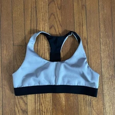 Koral Size L Large Sports Bra Racerback Grey Black