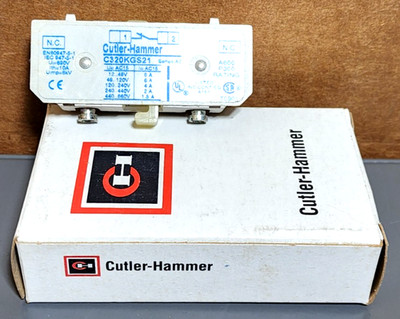 Cutler Hammer C320KGS21 Auxiliary Contact (NOS)  *PS