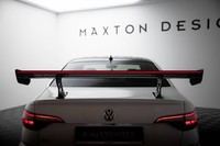 Maxton Design Carbon Heckspoiler HeckflüGel Standfuß Innen + Led Passend FüR Vw