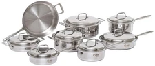 New 360 Cookware 15-Piece Stainless Steel Cookware Set