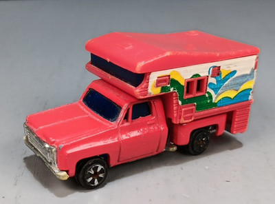 Kidco Tough Wheels 1980s Chevrolet C-10 Pickup Truck Camper Red Hong Kong