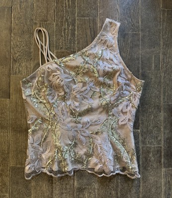 Venus Tank Top Sequin Women s Size 14 Boho Cute Party Cocktail Summer ￼