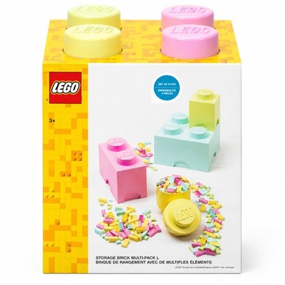 LEGO Storage Brick Multipack L Pastell Aufbewahrungsbox 4er Set stapelbar