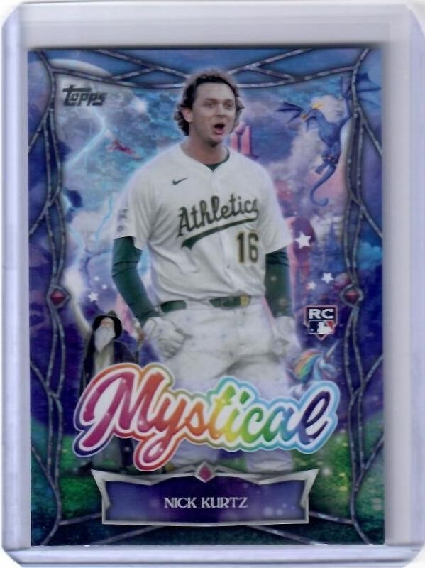 2025 Topps Update Nick Kurtz Mystical Insert Card Oakland