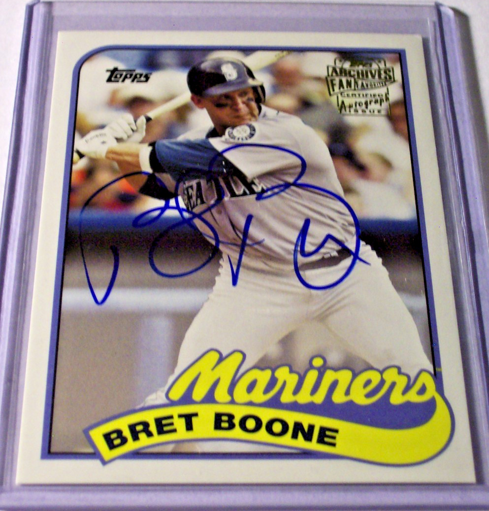 2015 Topps Archives Fan Favorites Autograph Bret Boone #FFA-BB Mariners